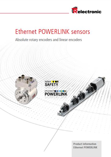 Брошюра "Датчики Ethernet POWERLINK. Абсолютные вращательные энкодеры и линейные энкодеры". 